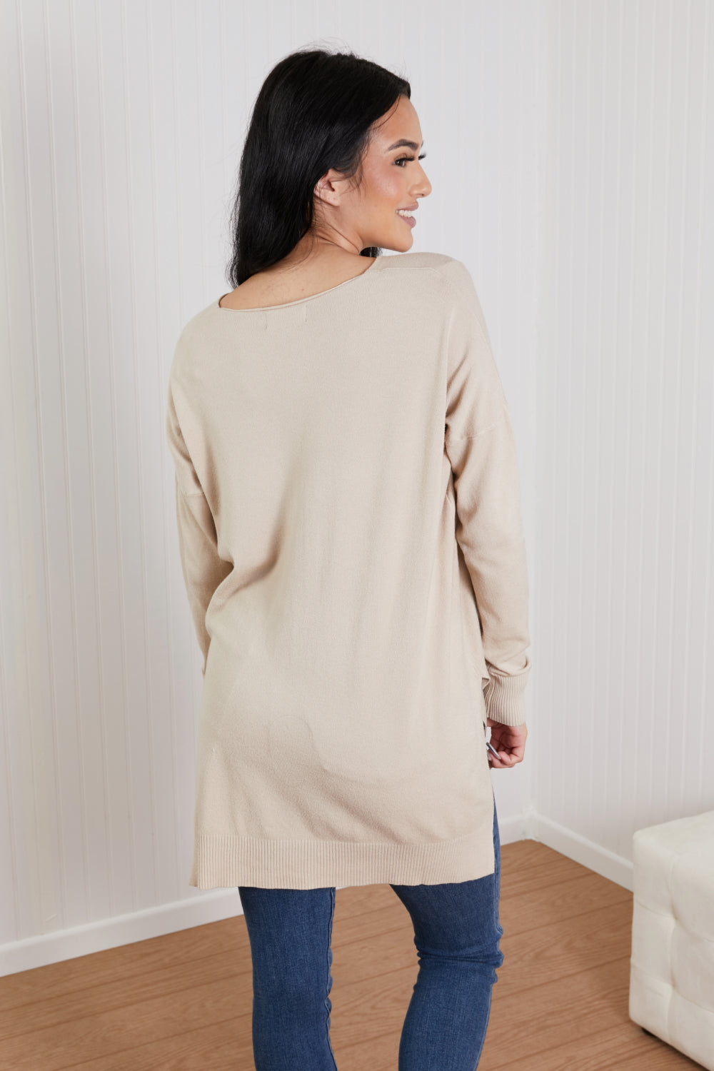 Sweater Weather Center Seam Tunic Sweater