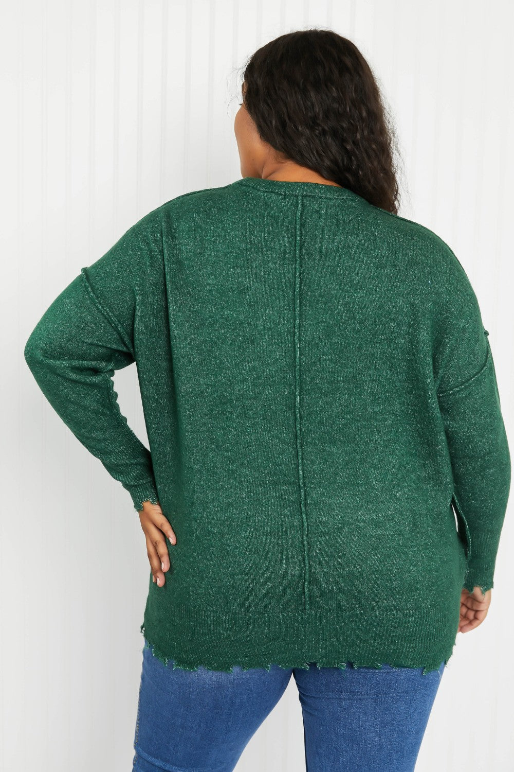 Pine Views Distressed Melange Sweater