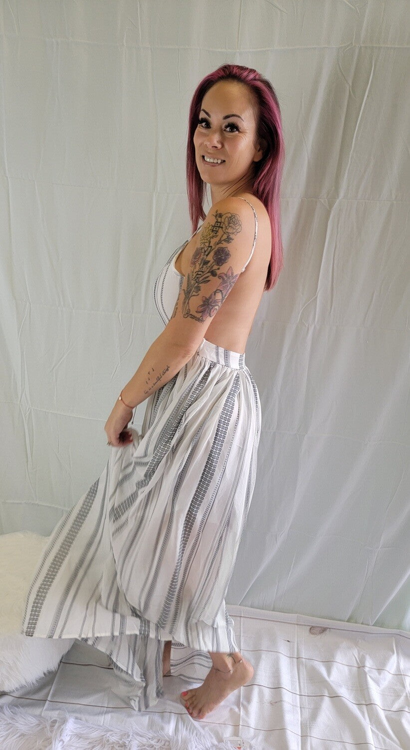 Open Back Maxi Dress