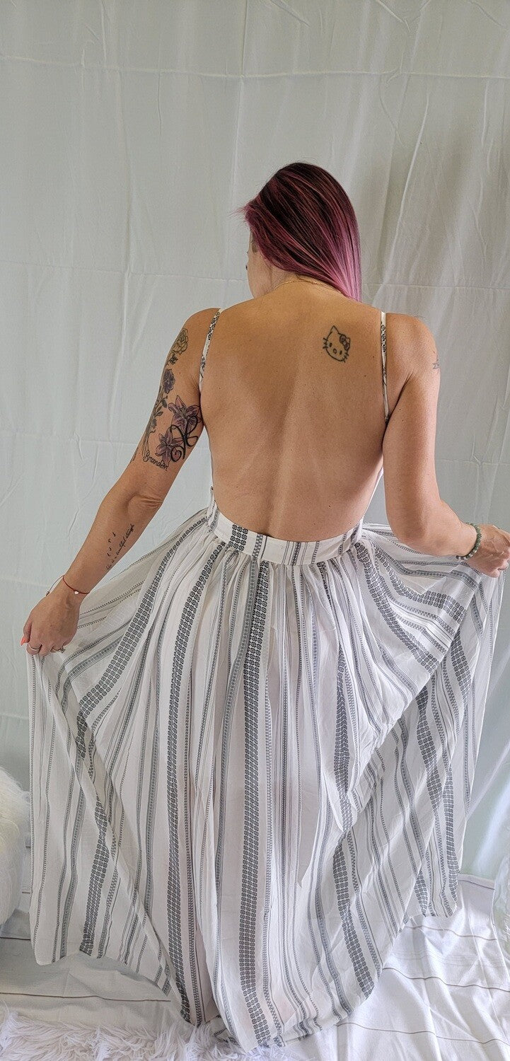 Open Back Maxi Dress
