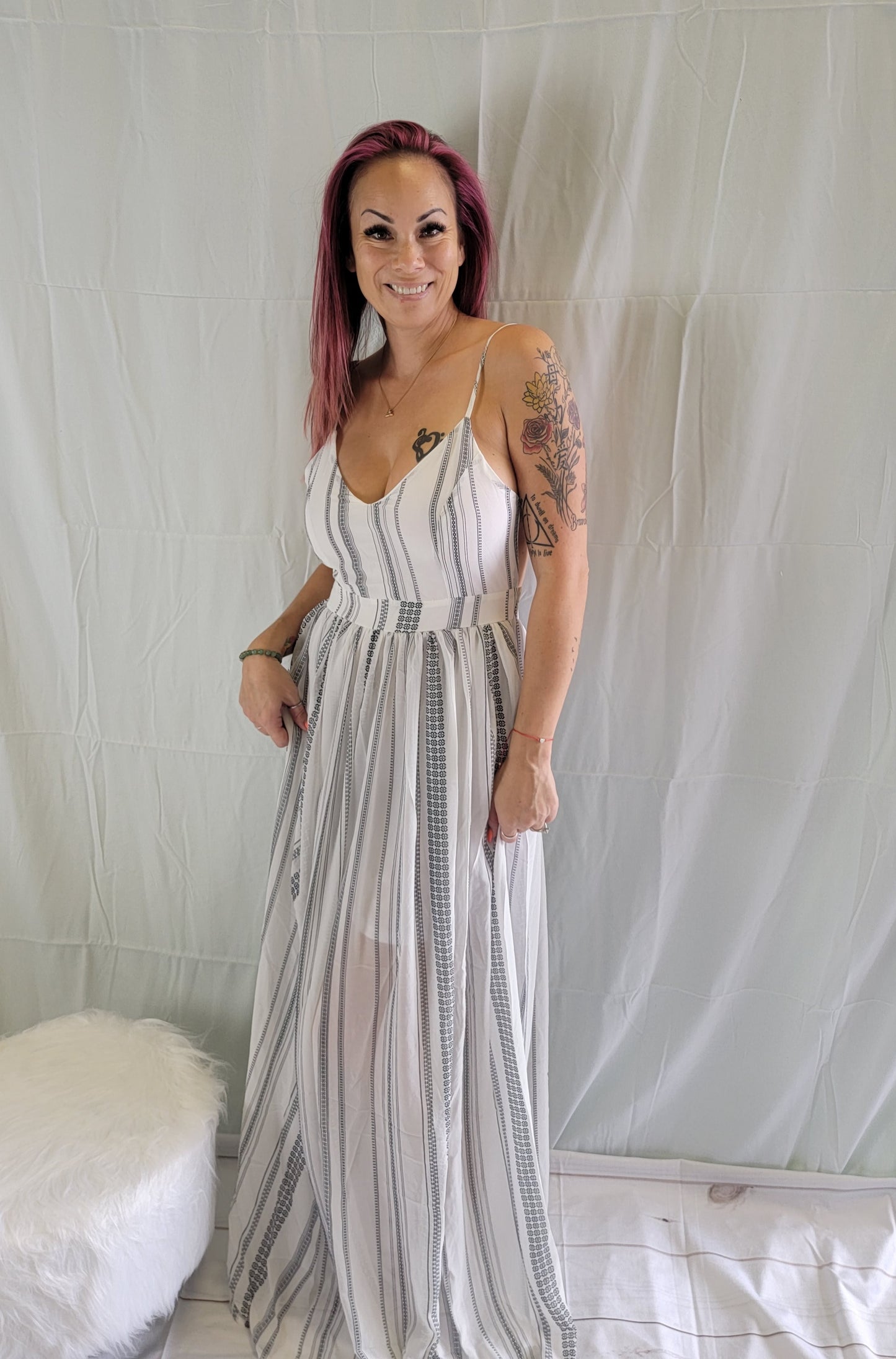 Open Back Maxi Dress