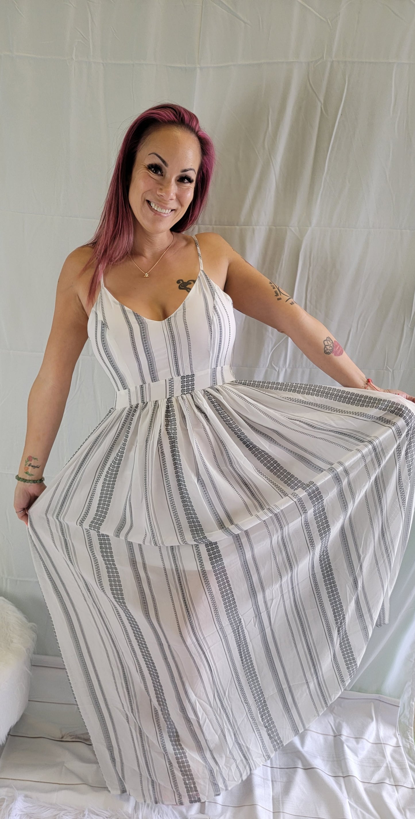 Open Back Maxi Dress