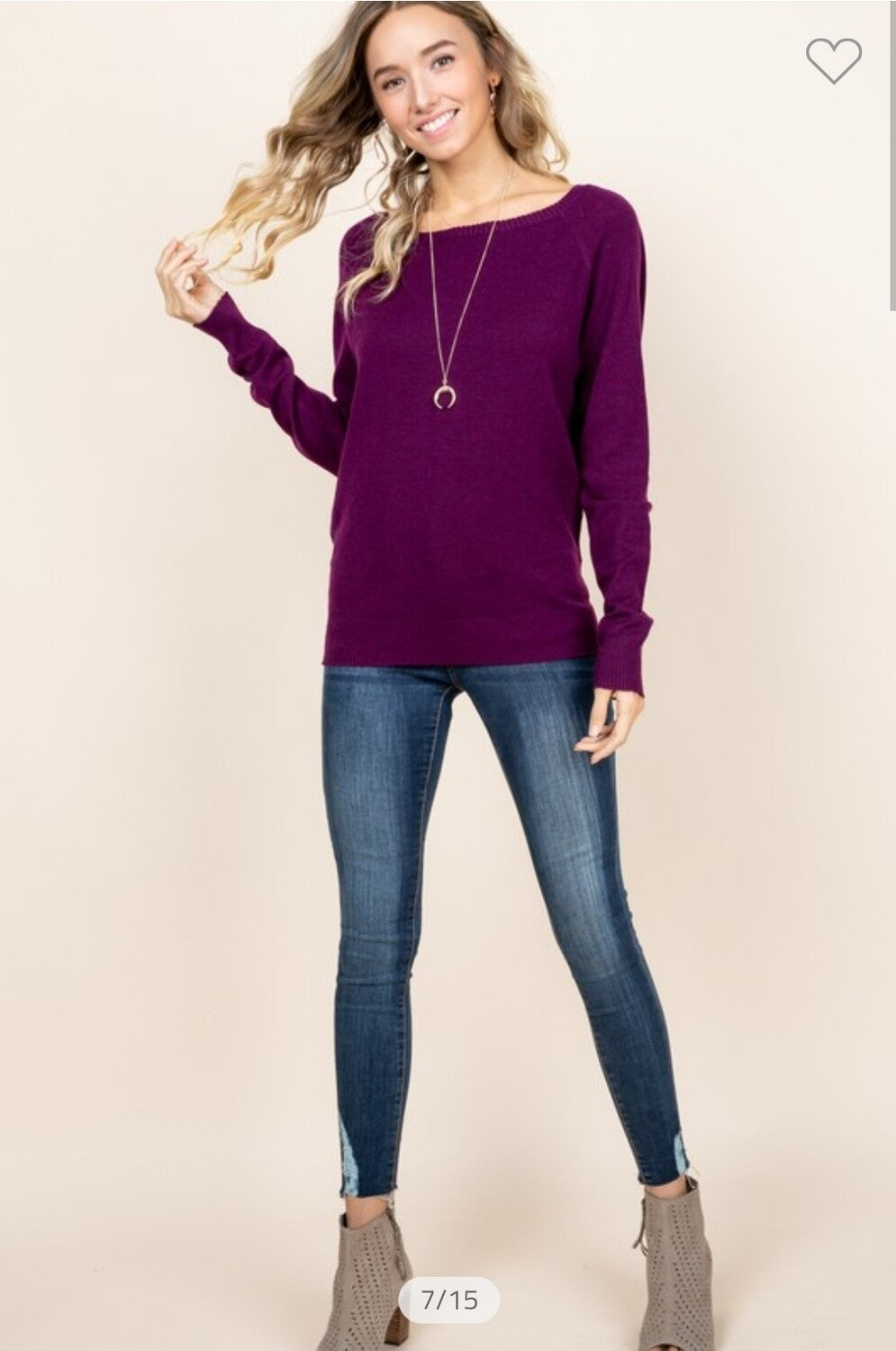 Knit Off Shoulder Sweater
