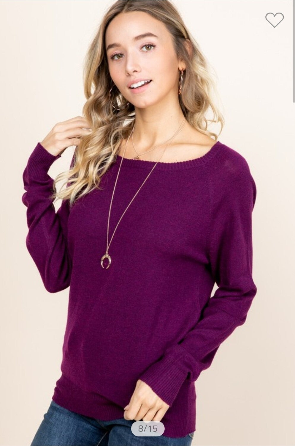 Knit Off Shoulder Sweater