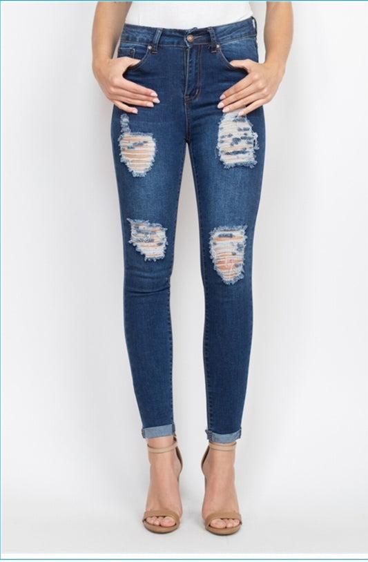 Nina Rossi Distressed Jeans