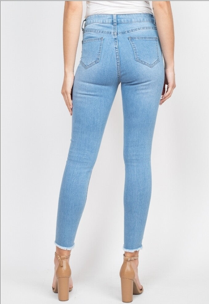 Nina Rossi Distressed Jeans