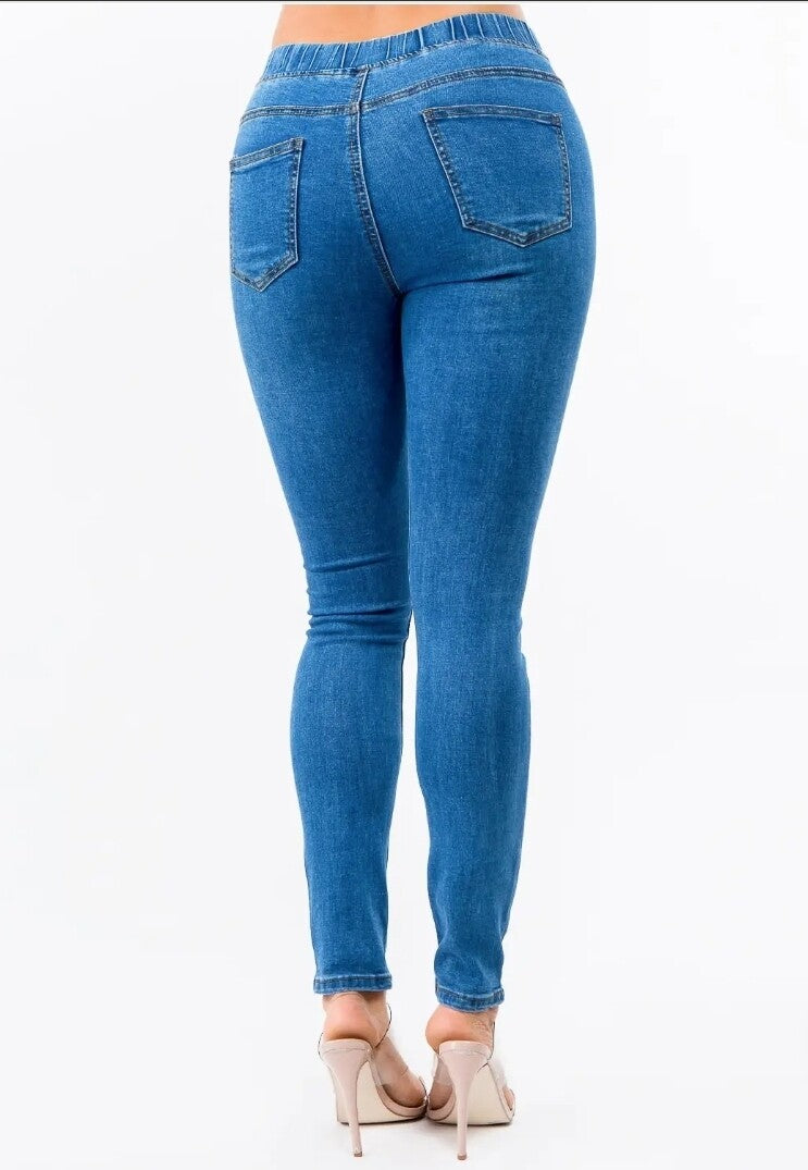 Skinny Denim Jogger Jeans