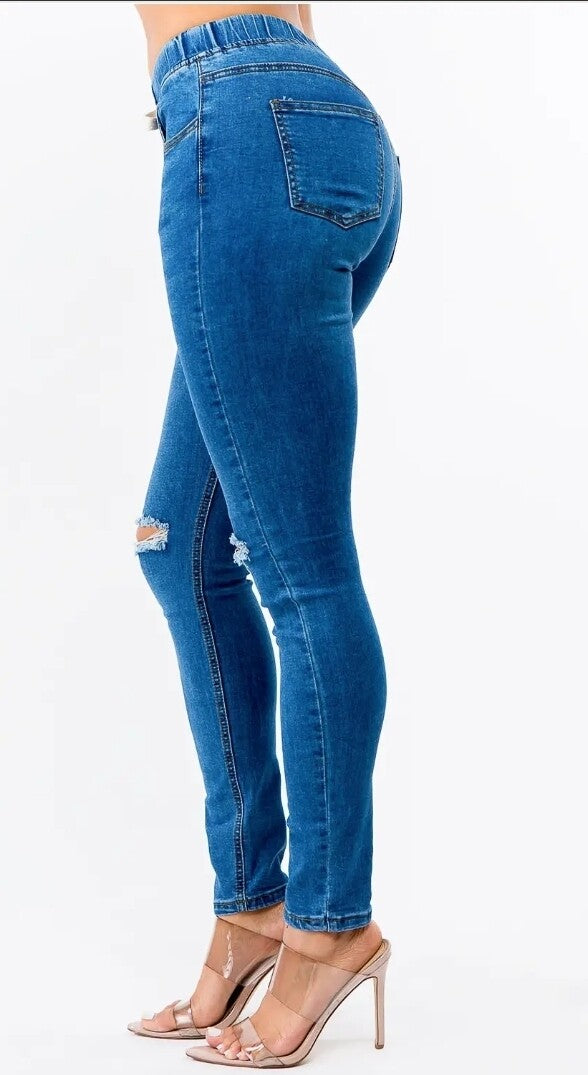 Skinny Denim Jogger Jeans