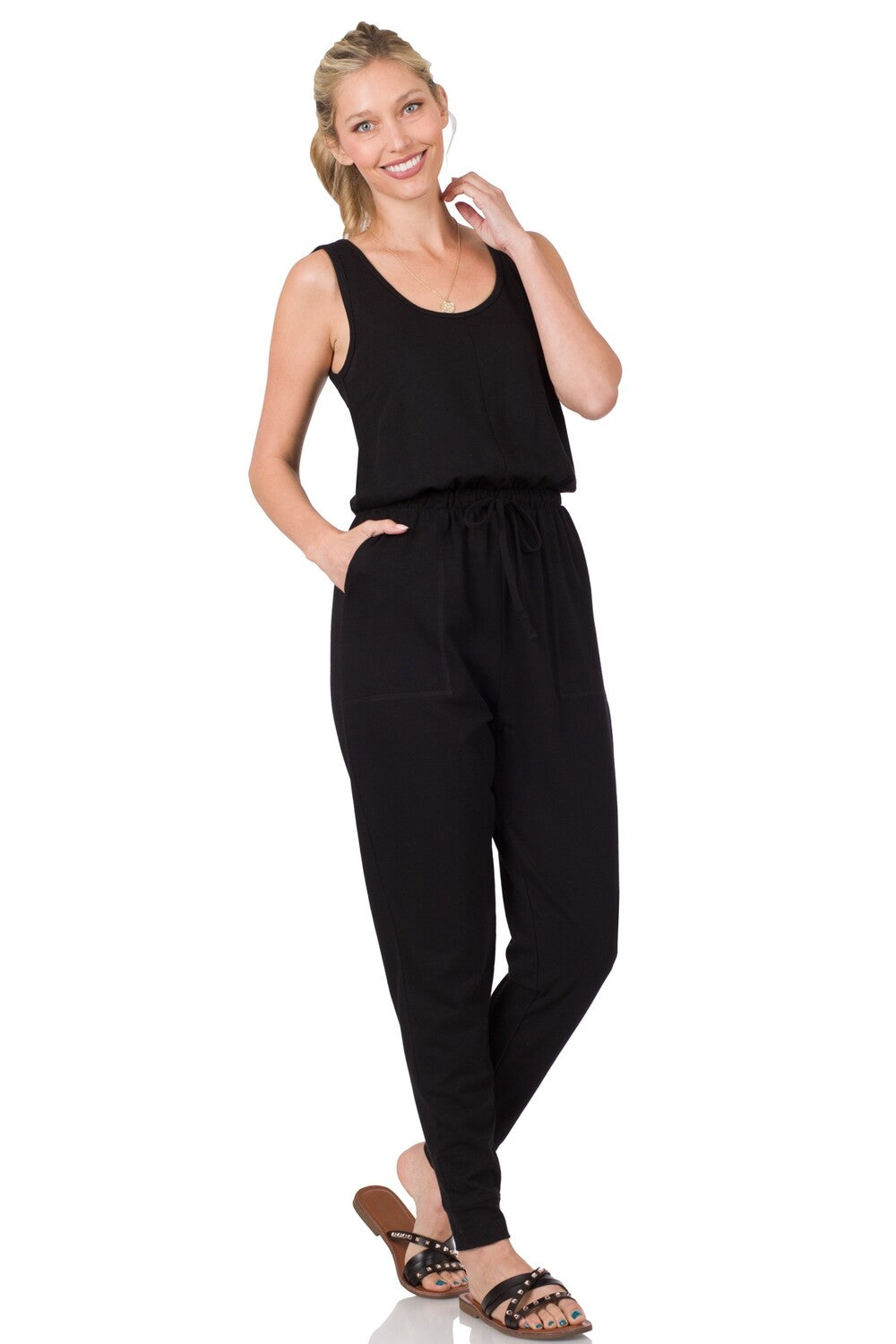 2-Piece Jumpsuit & Cardigan