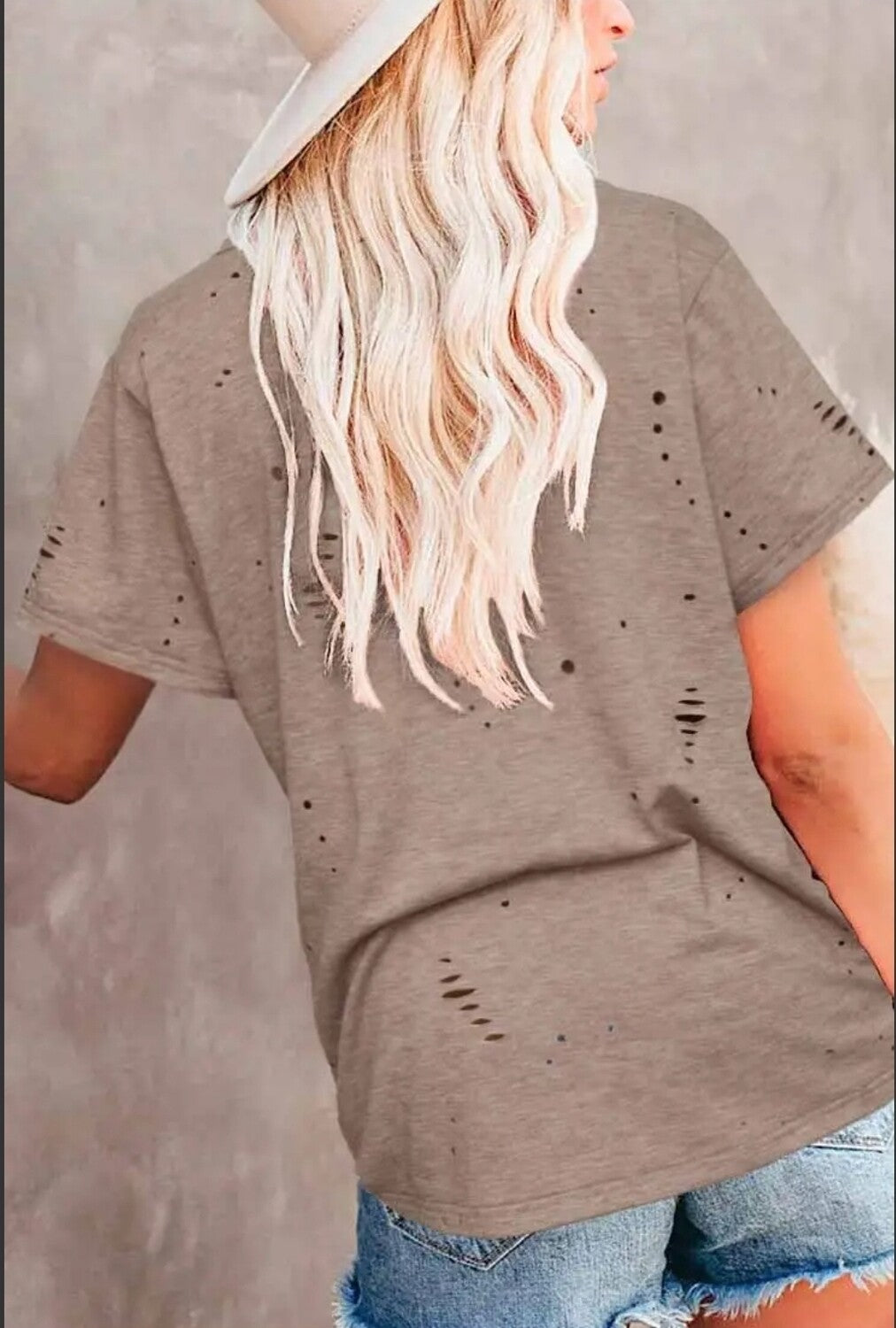 Distressed Pocket Tee Shirt