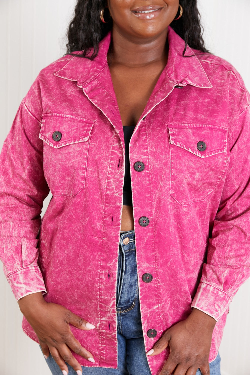 Bonfire Skies Vintage Wash Shacket