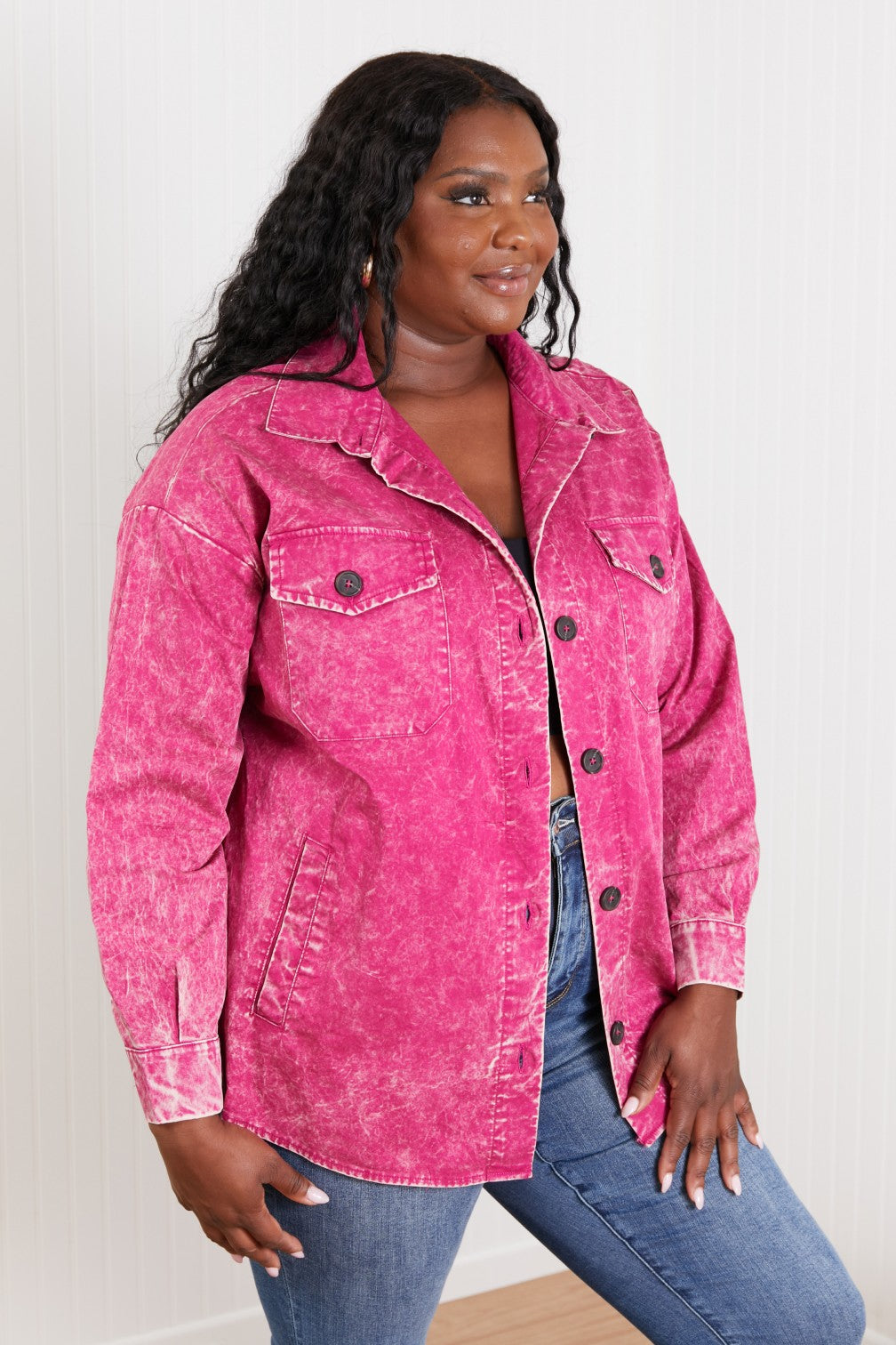 Bonfire Skies Vintage Wash Shacket