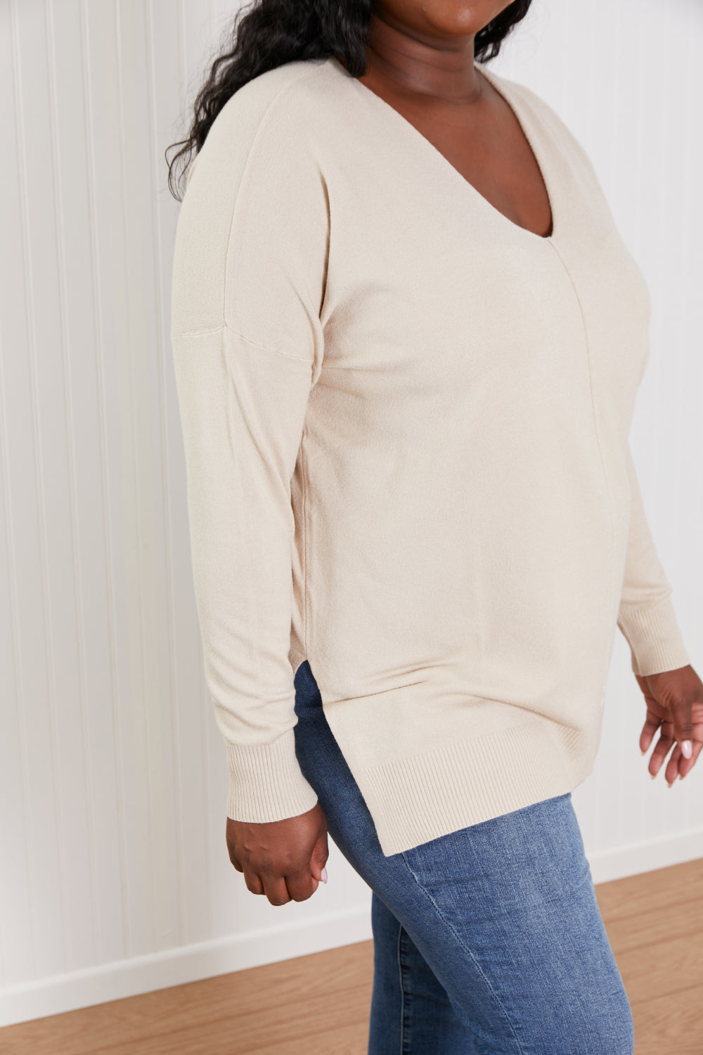 Sweater Weather Center Seam Tunic Sweater