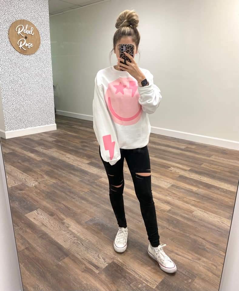 Lightening Smiley Sweatshirt