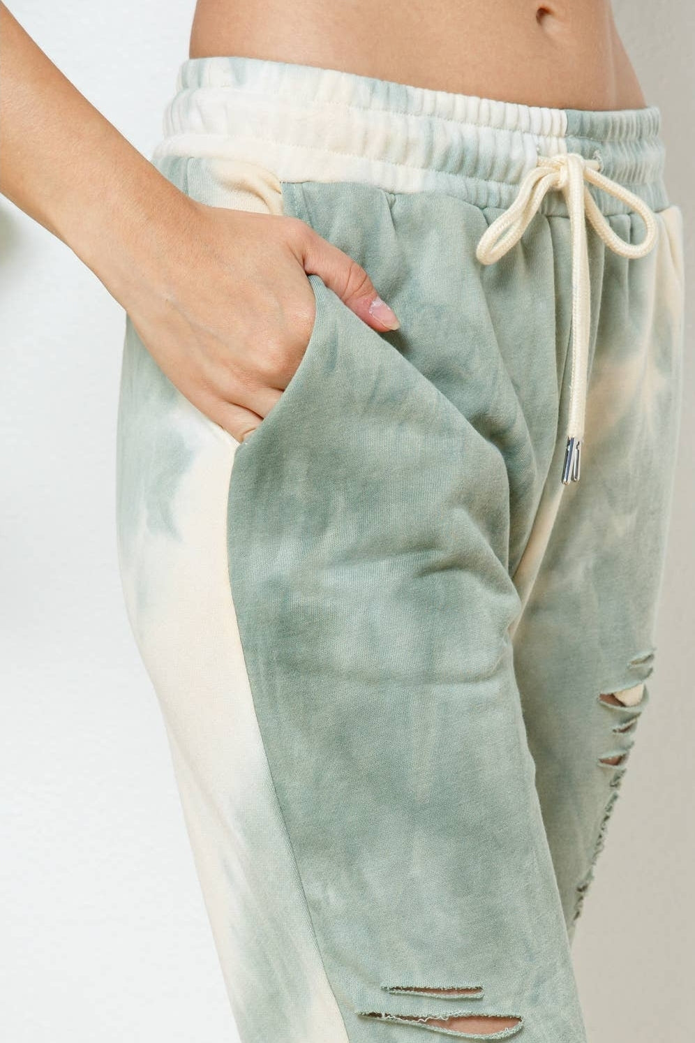 Tie-Dye Distressed Joggers