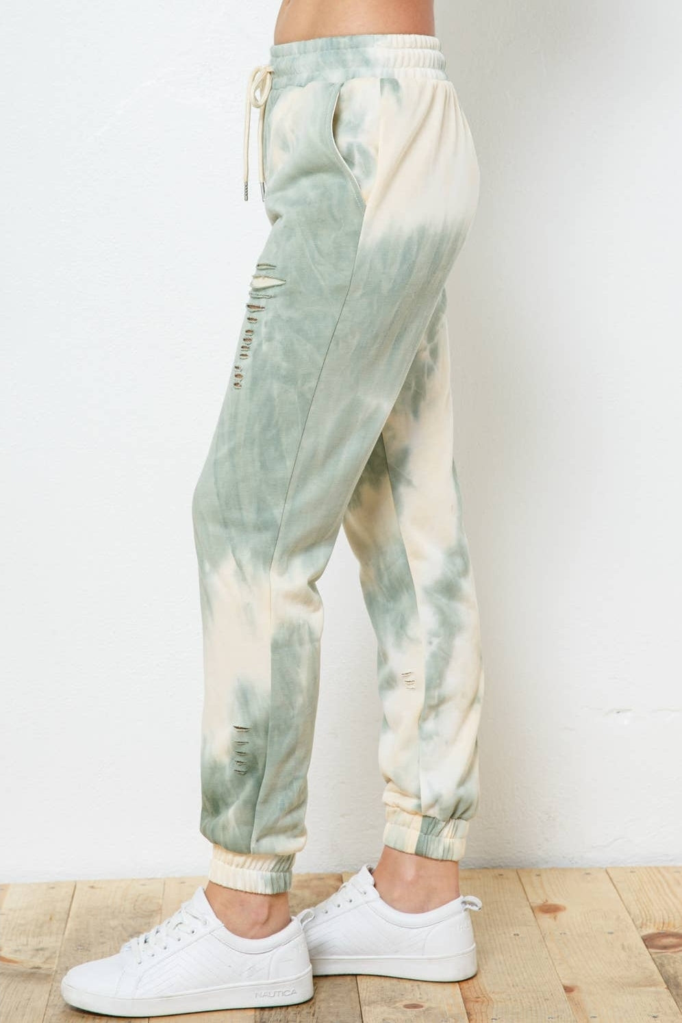 Tie-Dye Distressed Joggers