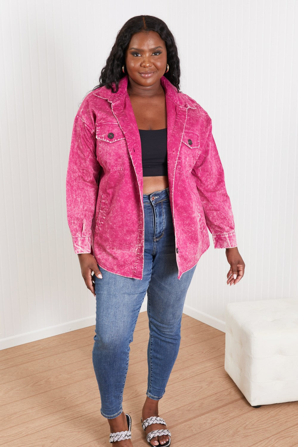 Bonfire Skies Vintage Wash Shacket