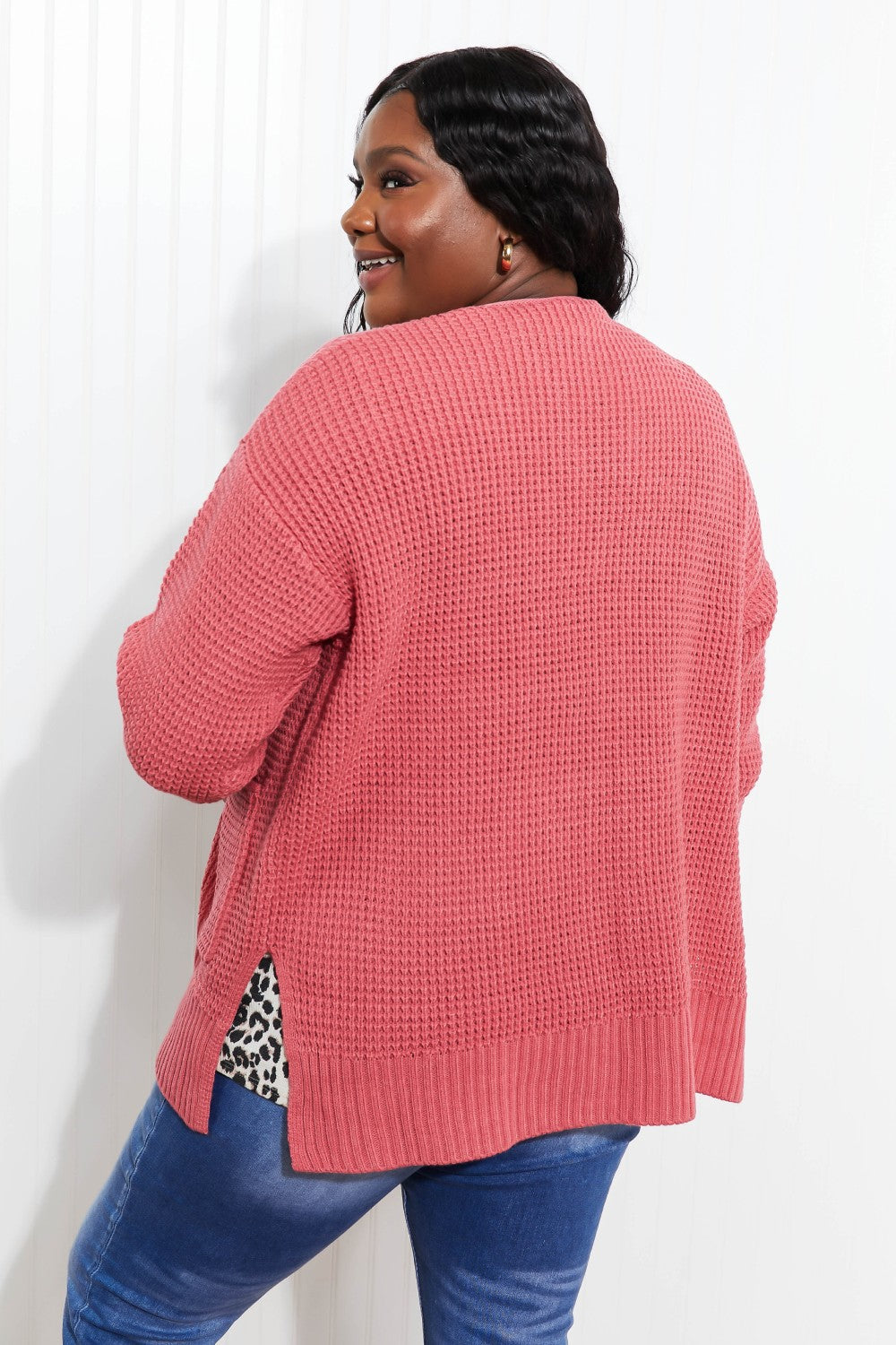Cozy Feeling Waffle Knit Cardigan