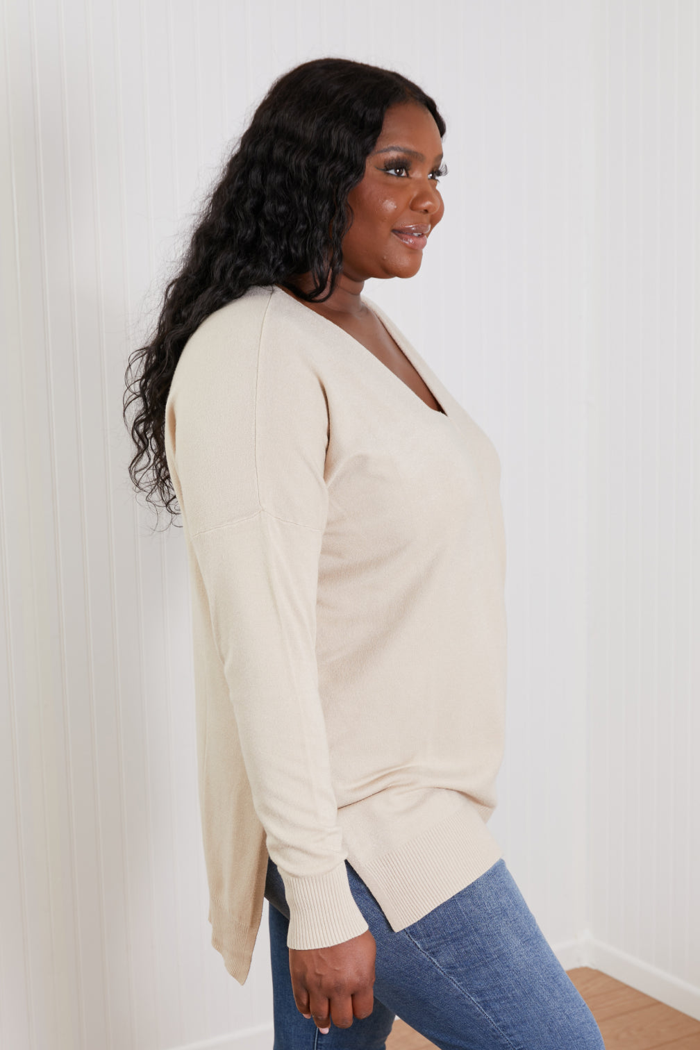 Sweater Weather Center Seam Tunic Sweater