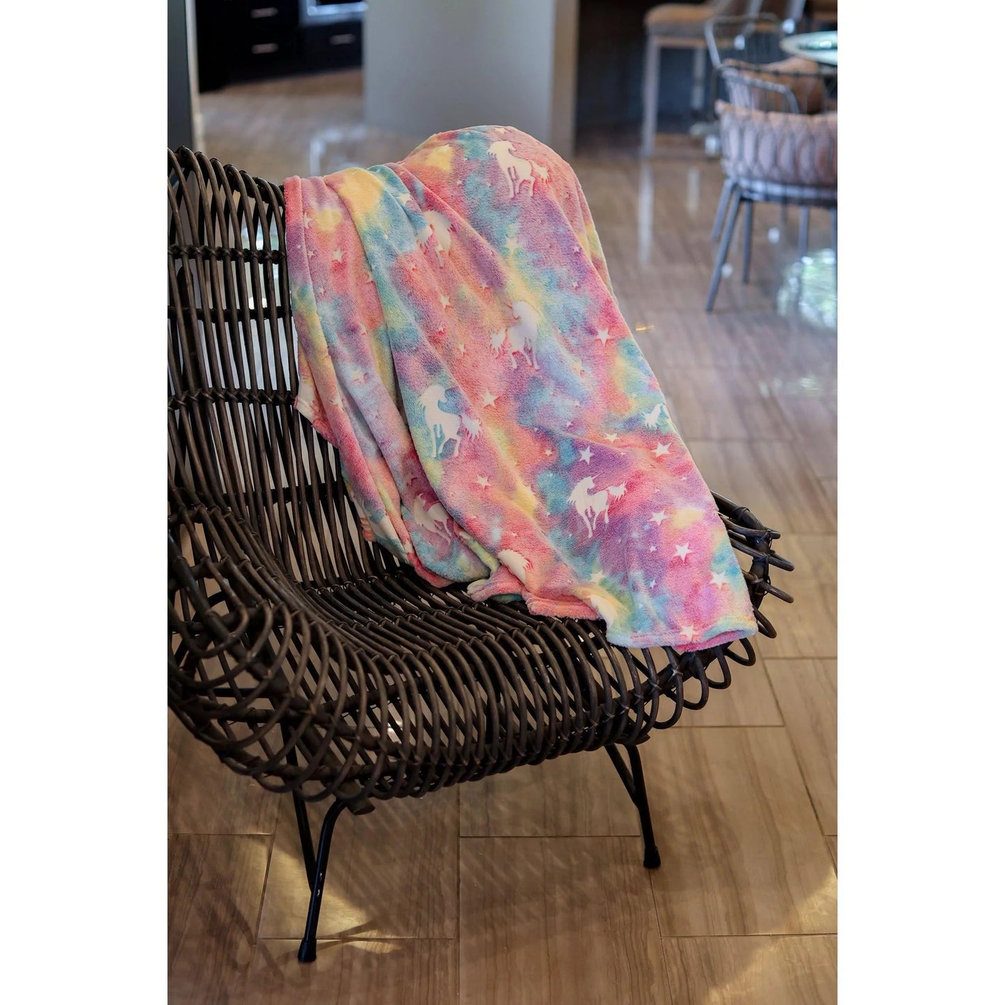 Glow In the Dark Blanket in Unicorn (RTS)