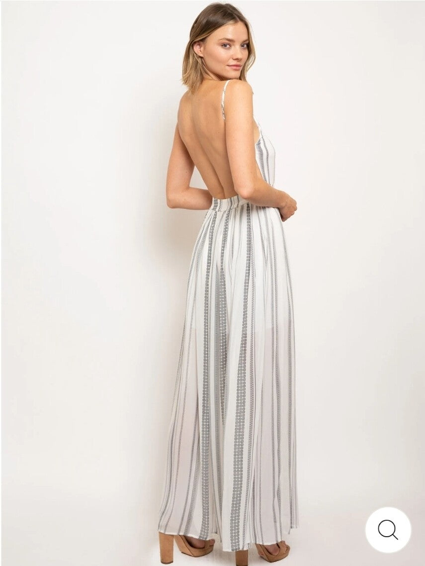 Open Back Maxi Dress