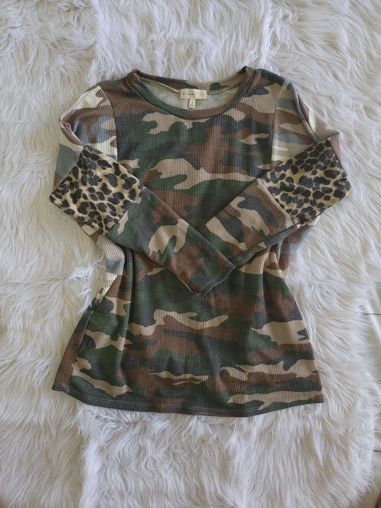 Camo/Animal Print Thermal Top