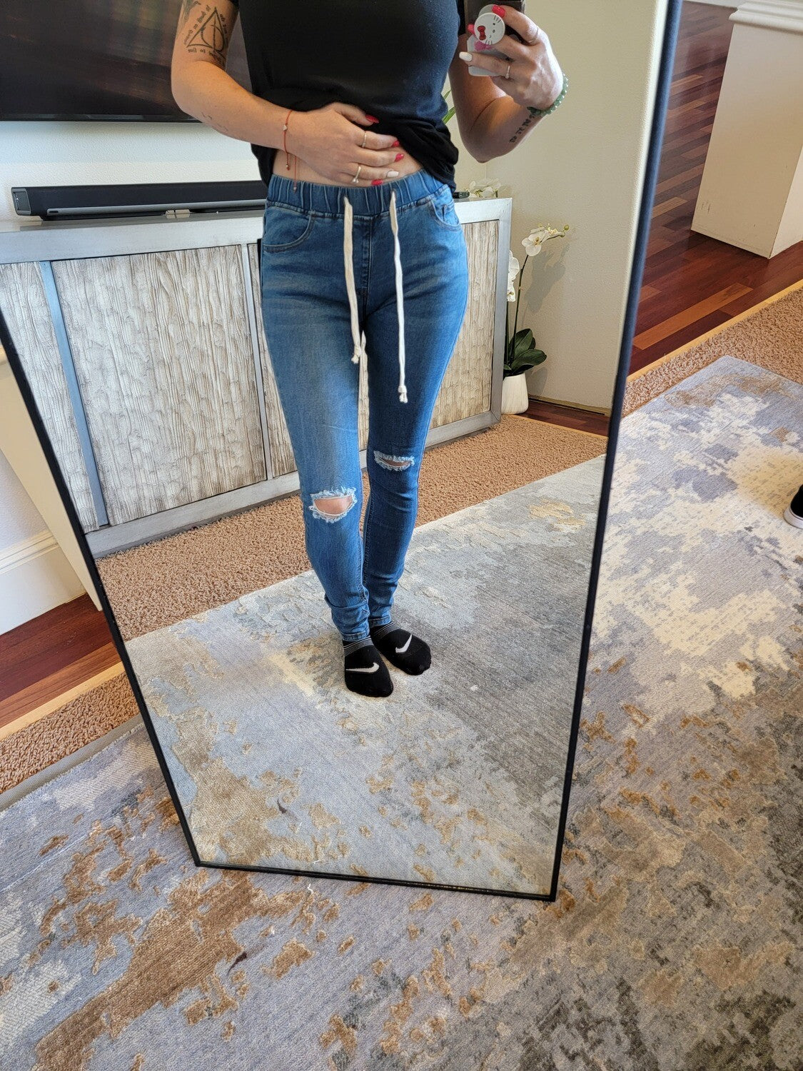 Skinny Denim Jogger Jeans