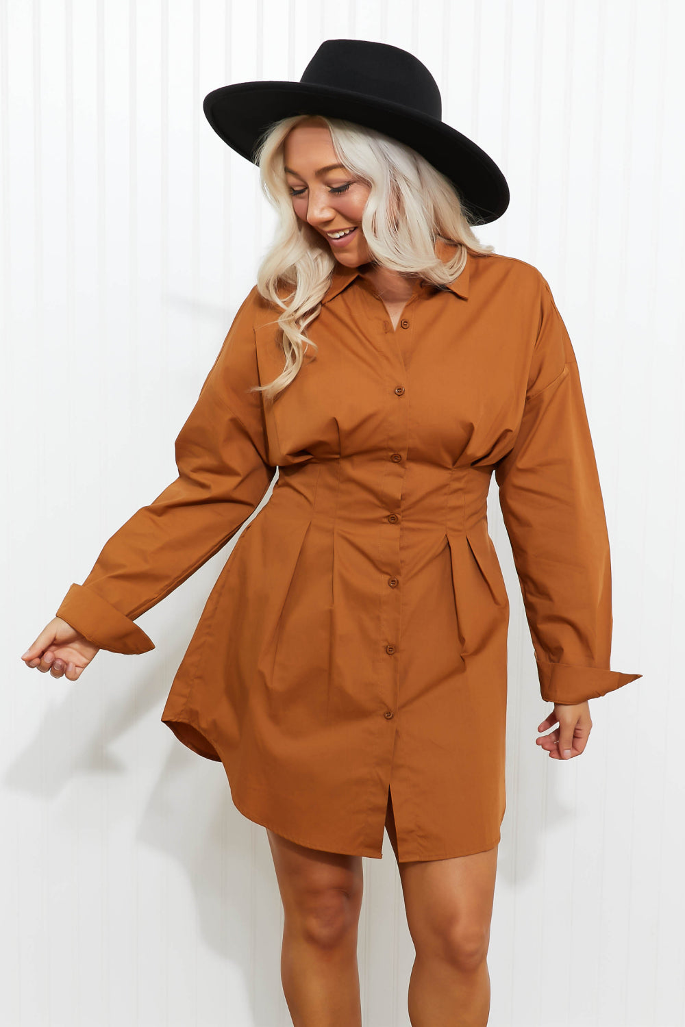 HYFVE Whisked Away Button-Up Shirt Dress