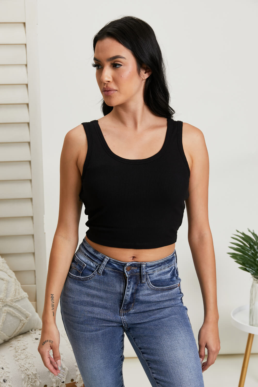 Take Me With Longline Bralette with Removable Pads in Black